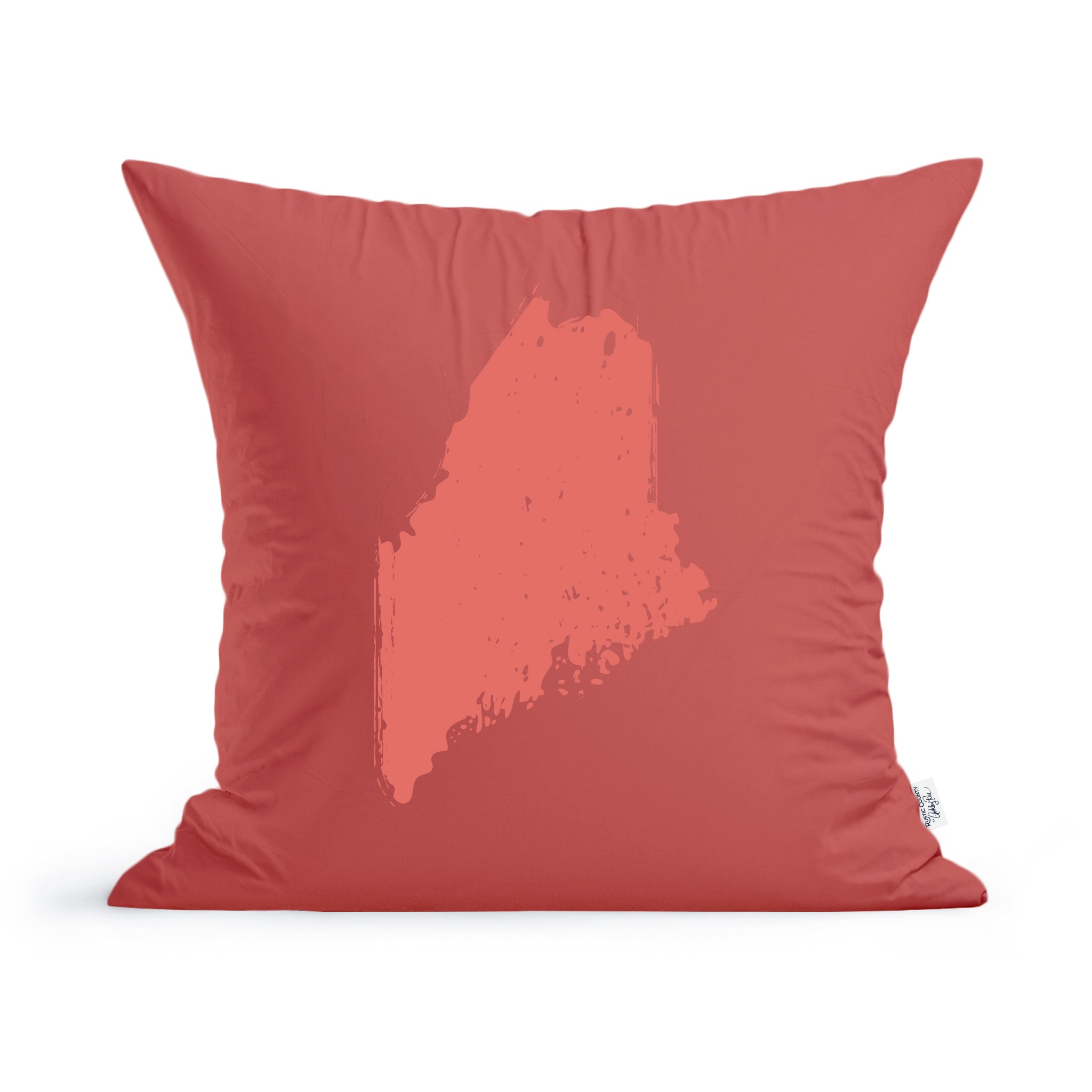 Shops solid coral throw pillows